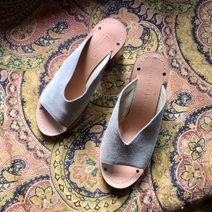 Topshop grey mules